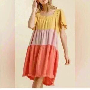 Umgee Colorblock Dress